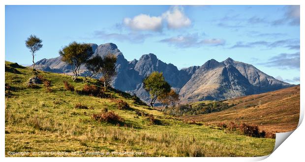 Bla Bheinn from Torrin                             Print by Chris Drabble