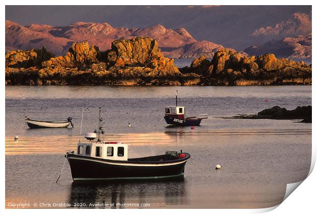 Boats at Armadale harbour Print by Chris Drabble