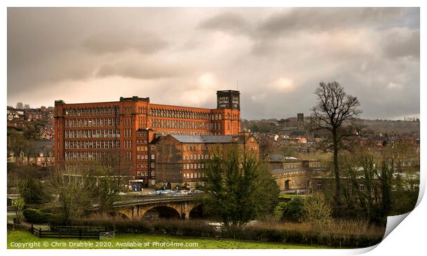 Belper East Mill Print by Chris Drabble