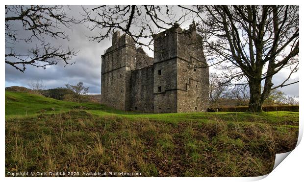 Carnasserie Castle, Scotland Print by Chris Drabble