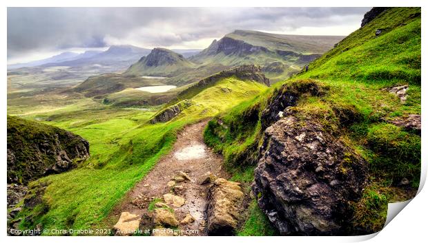 Into the Quiraing Print by Chris Drabble
