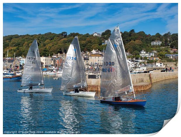 Phantom National Championship at Lyme Regis Dorset 2022  Print by Susie Peek