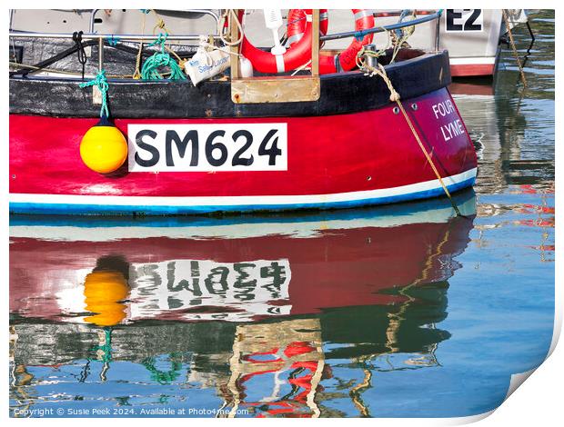 Harbour Reflections Print by Susie Peek