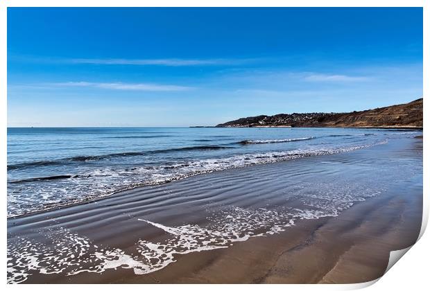 Lacy Patterns in the Sand at Charmouth Print by Susie Peek