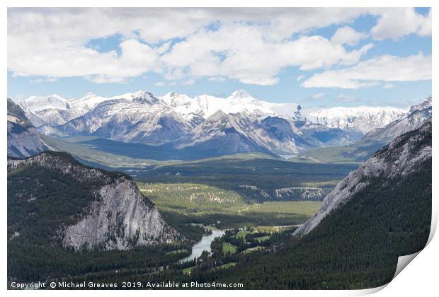 Banff National Park Print by Michael Greaves