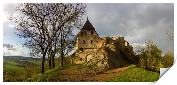 Old Castle Tochnik. Czechia. Print by Sergey Fedoskin
