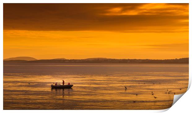 Norwegian sunset Print by Hamperium Photography