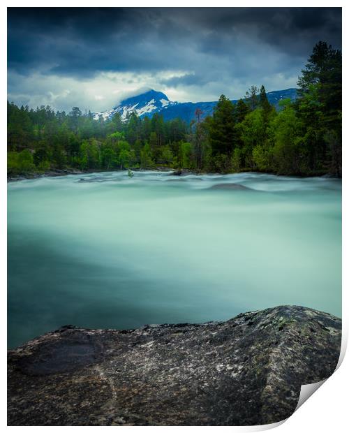 The wild river Print by Hamperium Photography