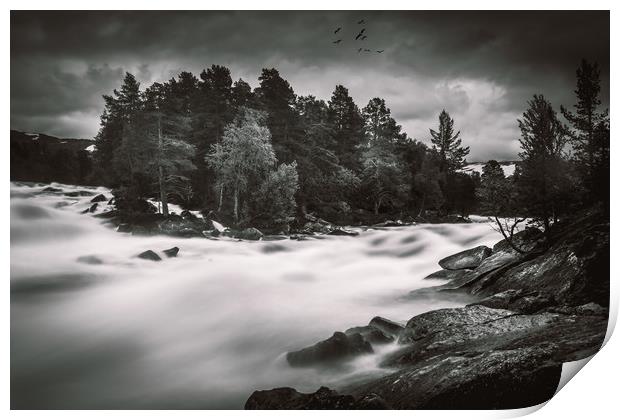 The river Print by Hamperium Photography