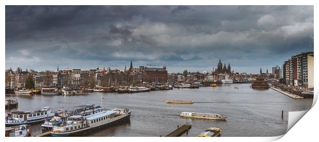 City of Amsterdam Print by Hamperium Photography