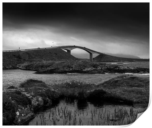 the atlantic road Print by Hamperium Photography