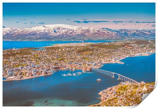 Tromsø the Paris from the north Print by Hamperium Photography