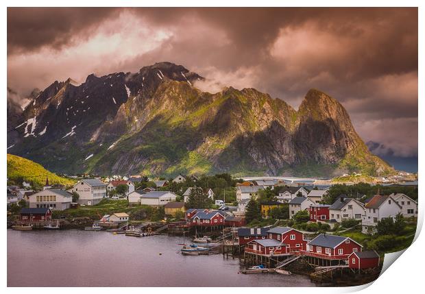 Lofoten islands Norway Print by Hamperium Photography