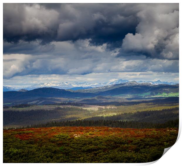 Rondane National Park Norway Print by Hamperium Photography