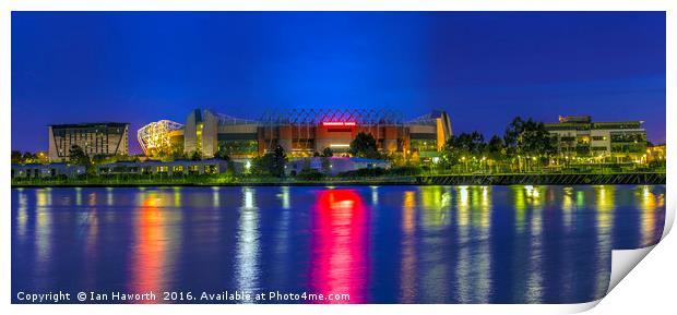 Old Trafford, Manchester United, Long Exposure  Print by Ian Haworth