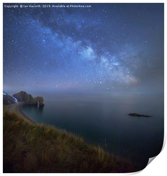 Durdle Door Nightscape Print by Ian Haworth