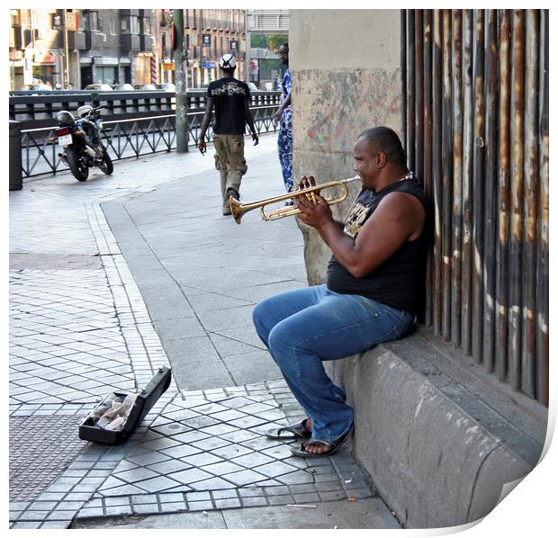 Jazz in the street Print by Igor Krylov