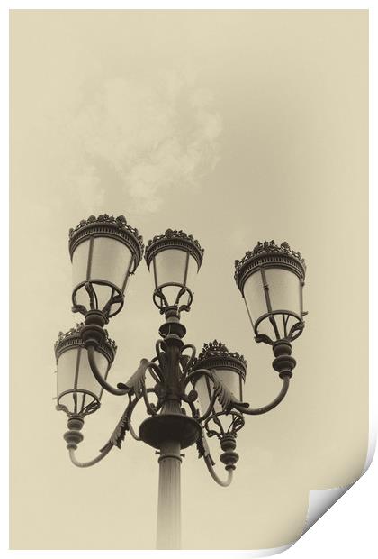 Street lamps Print by Igor Krylov