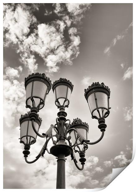 Street lamps Print by Igor Krylov