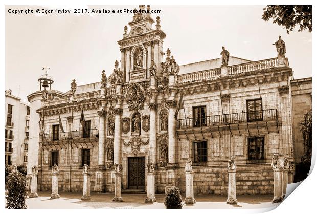  University in Valladolid Print by Igor Krylov