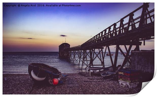  Selsey Lifeboat Station.  Print by Angela Aird