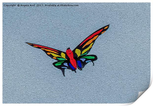 Flutterby. Print by Angela Aird