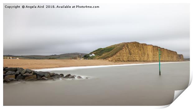 Westbay Cliffs. Print by Angela Aird