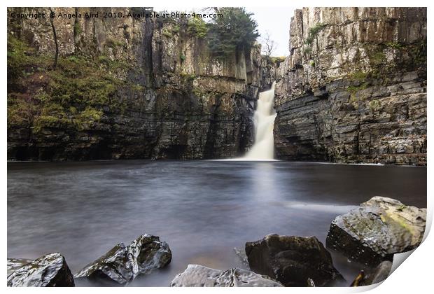 High Force Waterfall. Print by Angela Aird