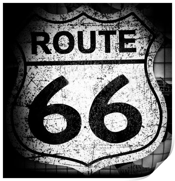Route 66. Print by Angela Aird