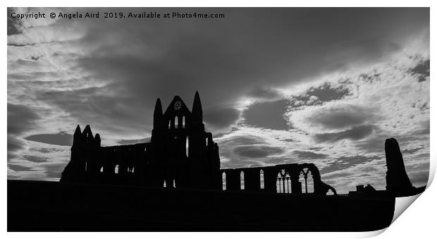 Whitby Abbey. Print by Angela Aird