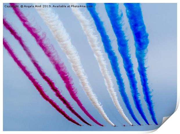 The Red Arrows. Print by Angela Aird