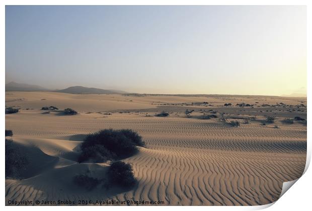 Sand Dunes Print by Jason Stubbs