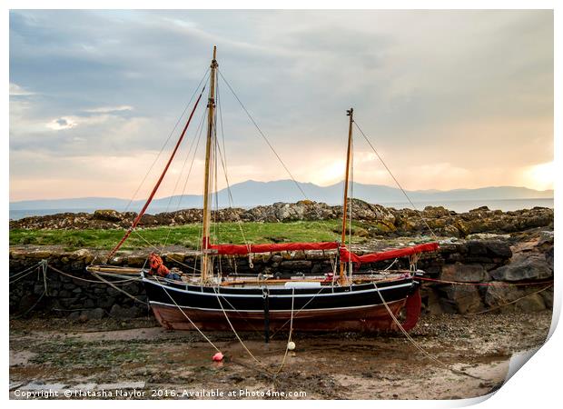 Little Boat Print by Natasha Naylor