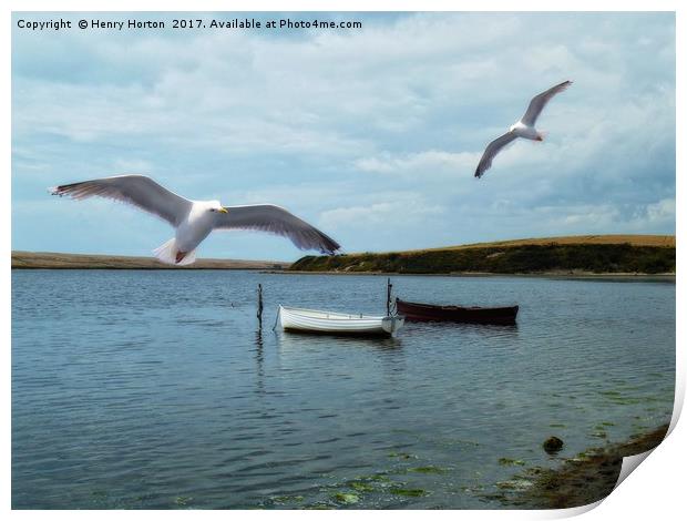 Looking for lunch Print by Henry Horton