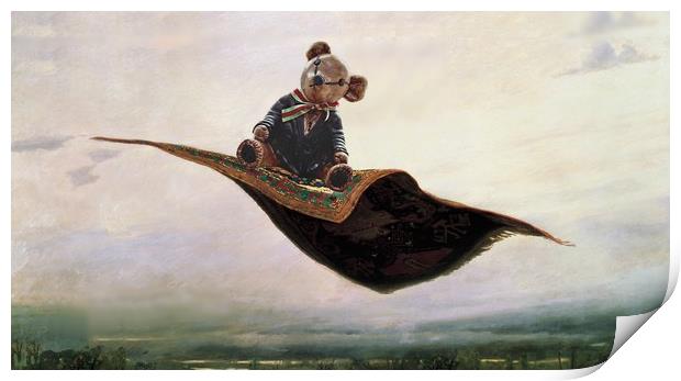 Flying Bear Print by Henry Horton