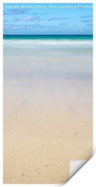 Carnish beach on the Isle of Lewis, Scotland Print by Gordon Murray