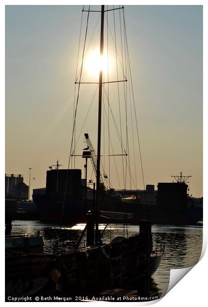 Poole Quay Print by Beth Morgan