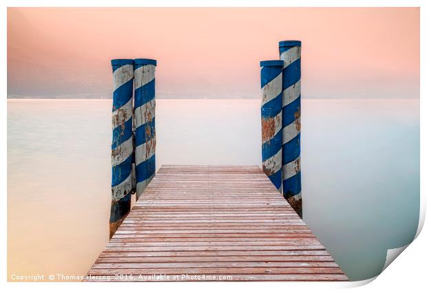 Landing stage Print by Thomas Herzog