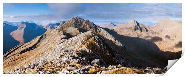 Breath-taking Kintail Sisters Panorama Print by Mark Greenwood