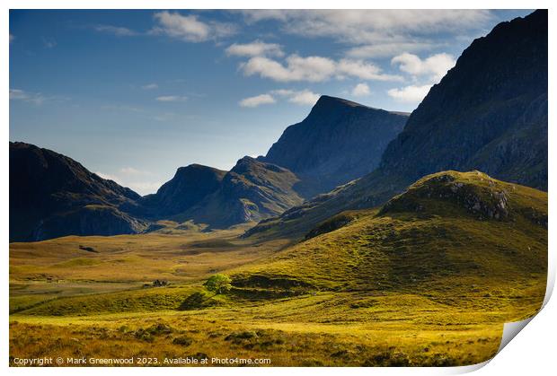 Solitude in the Scottish Wilderness Print by Mark Greenwood