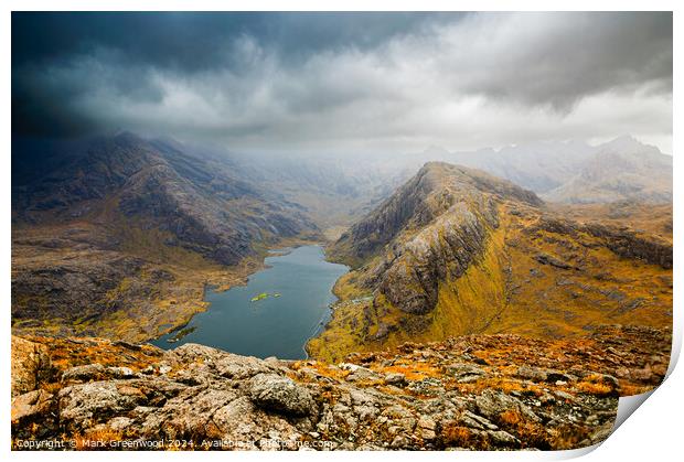 The Cuillin from Sgurr na Stri Print by Mark Greenwood