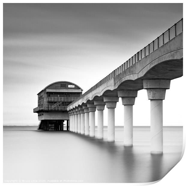 Bembridge lifeboat station Print by Bruce Little