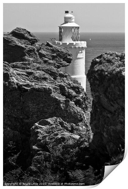 Start Point lighthouse detail Print by Bruce Little