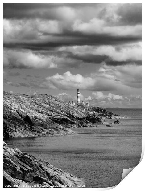 Eilean Glas Lighthouse Print by Bruce Little