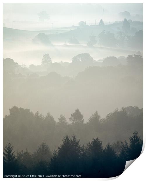 Misty View Print by Bruce Little