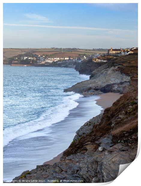 Distant Porthleven Print by Bruce Little