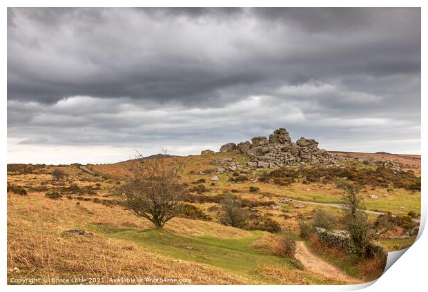 Bonehill Rocks Print by Bruce Little