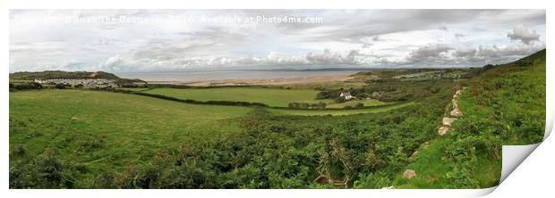 Panoramic Gower Print by Brian The Destroyer