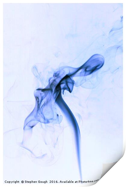 Smoke Trails - Blue Print by Stephen Gough