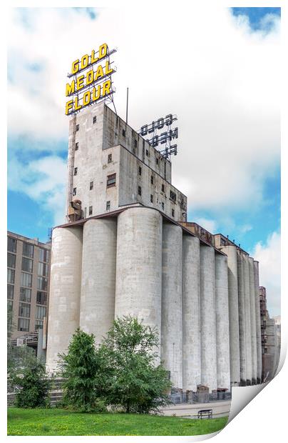 Minneapolis Washburn Mill Print by Jim Hughes